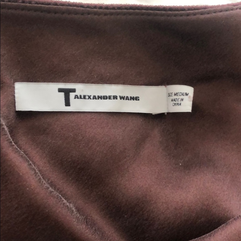 T Alexander Wang wine cami size medium velvet - Picture 3 of 5